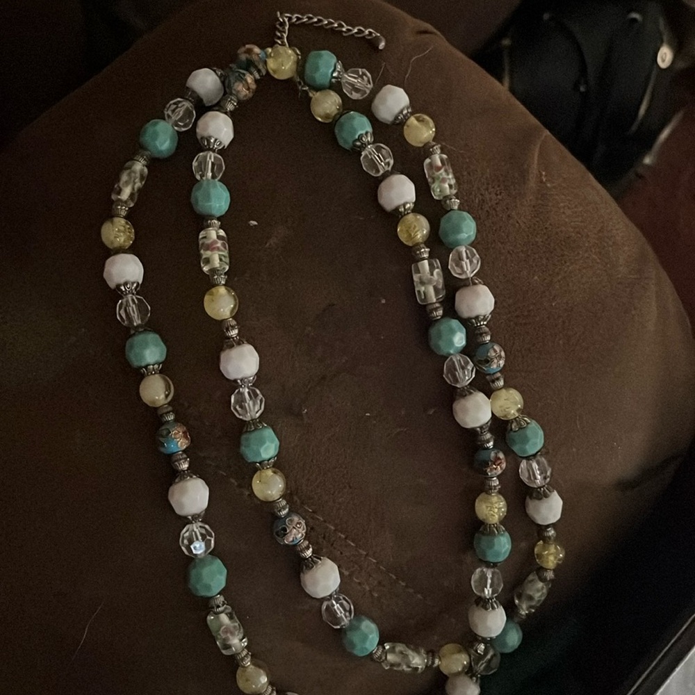 Premier Designs wildflower necklace and matching earrings